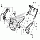 GROM125(MSX125E) Kрышка фары