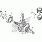CRF125FB Коленчатый вал и поршни