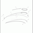 FLTRX 1KH7 ROAD GLIDE (2024) CONSOLE, FUEL TANK