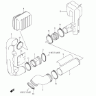 LT-A750X,Z KINGQUAD 750AXi Cooling duct