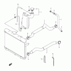 LT-A500XP KINGQUAD 500AXi Радиатор и Патрубки