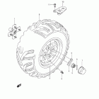 LT-A500XP KINGQUAD 500AXi Заднее колесо левое