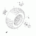 LT-A450X,Z 450AXi Заднее колесо левое