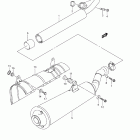 LT-A500XP KINGQUAD 500AXi Глушитель