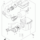 LT-A400F KingQuad 400AS 4x4 Auto Воздухозаборник