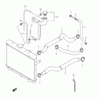 LT-A750X,Z KINGQUAD 750AXi Радиатор и Патрубки