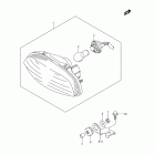 LT-A750XP,Z KingQuad 750AXi Power Steering Задний фонарь (е33)