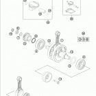FE 250 ENGINE Коленвал и поршень