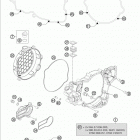 TE 300 ENGINE Кожух сцепления