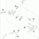 TE 250 CHASSIS Тормозной суппорт задний