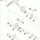 TE 300 ENGINE Кик стартер