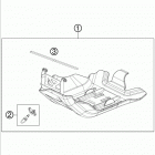 FE 350 CHASSIS Зажита двигателя