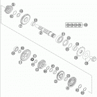 FE 250 ENGINE Трансмиссия 2-контрпривод