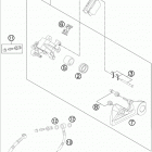 FE 250 CHASSIS Тормозной суппорт задний