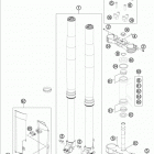 FE 350 CHASSIS Передняя вилка