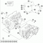 TE 300 ENGINE Картер двигателя