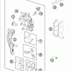FE 250 CHASSIS Передний тормозной суппорт
