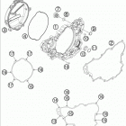 FE 250 ENGINE Кожух сцепления
