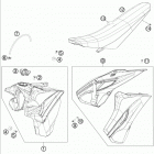 FE 250 CHASSIS Бак,сидение