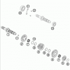 FE 501 ENGINE Трансмиссия-ведомый вал