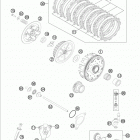 FE 250 ENGINE Сцепление