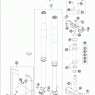 TE 250 CHASSIS Передняя вилка