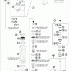 FE 250 CHASSIS Амортизатор в разборе