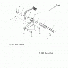V14XB36 JACKPOT ALL OPTIONS Chassis, footpeg, r.h. - v14xb36ns  /  nsa  /  nsc  /  e...