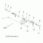 V14GA36NA/NAA/NAC/EA VEGAS 8-BALL Chassis, footpeg , lh - v14ga36na  /  naa  /  nac  /  ea