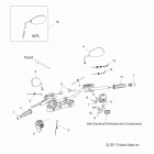 V13BW36/EW36 CROSS ROADS CLASSIC/HARD-BALL ALL OPTIONS Steering, handlebar asm. and controls - v13bw36  /  ew36...