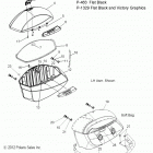 V13BW36/EW36 CROSS ROADS CLASSIC/HARD-BALL ALL OPTIONS Body, saddlebag asm. - v13bw36  /  ew36 all options