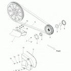 V14DA/DB/DW/TW/ZW36 CROSS COUNTRY/TOURING/15th ANNIVERSARY ALL OPTIONS Drive train, drive sprocket, belt, cover and guard - v14...
