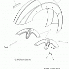 V13RB36 BOARDWALK ALL OPTIONS Body, fender, front - v13rb36 all options