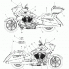 V13DW36/TW/KW/ZW CROSS COUNTRY/TOURING ALL OPTIONS Body, decals - v13dw36  /  tw  /  kw  /  zw all options