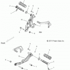 V13MB36 JUDGE ALL OPTIONS Chassis, footpeg, l.h., r.h. - v13mb36 all options