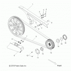 V13MB36 JUDGE ALL OPTIONS Drive train, drive sprocket,belt and guards - v13mb36 al...