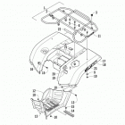 ATV 500 XT Rear rack, body panel, and footwell assemblies (4cusu  /...