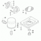 TBX 700 T3S Oil filter  /  pump assembly
