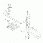 ATV 550 XT EFT BLUE Sway bar assembly