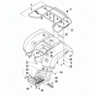 ATV 700 Задний багажник ,крыло и подножки