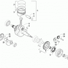 XC 450 Коленчатый ,балансилный вал и поршни