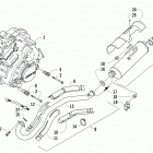 ATV 700 XT Двигатель и глушитель