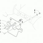 ATV 700 Diesel License plate holder assembly