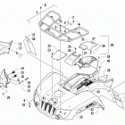 ATV 550 Передний багажник крыло и фара