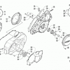 TBX 700 T3S Clutch  /  v-belt  /  magneto cover assembly