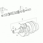 ATV 700 DIESEL EFT GREEN Crankshaft and camshaft assemblies