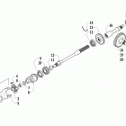ATV 1000 XT Вторичный привод в сборе