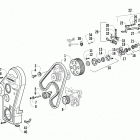 ATV 700 Diesel Timing belt and speed governor assemblies