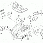 TRV 500 Передний багажник крыло и фара
