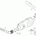 ATV 150 Kick starter and cooling duct assembly